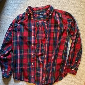 Boy’s long-sleeved button down shirt.